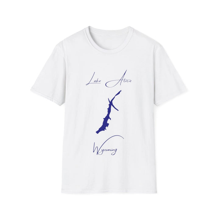 Wyoming  Lake  Alice  T-shirt  front  position  view  from  front  white.webp