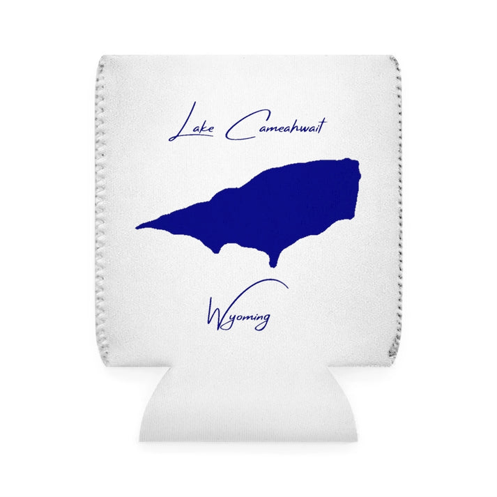 Wyoming  Lake  Cameahwait  Can  Koozie  front  position  view  from  front-1  white.webp