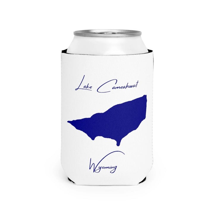 Wyoming  Lake  Cameahwait  Can  Koozie  front  position  view  from  front-2  white.webp