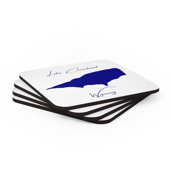 Wyoming  Lake  Cameahwait  Coaster  Set  front  position  view  from  stacked  3.75  x  3.75.webp