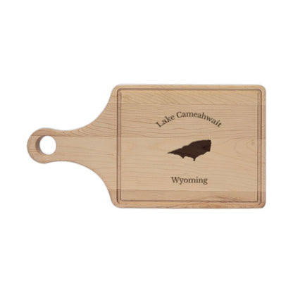 Wyoming  Lake  Cameahwait  Engraved  Cutting  Board  front  position  view  from  front  maple.webp