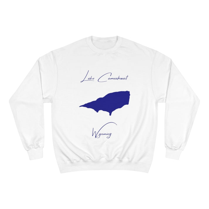 Wyoming  Lake  Cameahwait  Sweatshirt  front  position  view  from  front  white.webp