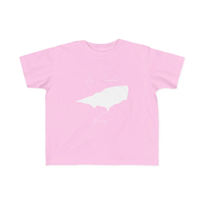 Wyoming  Lake  Cameahwait  Toddler  T-shirt  front  position  view  from  front  pink.webp