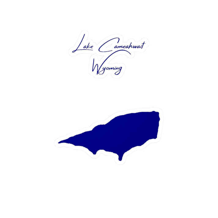 Wyoming  Lake  Cameahwait  Vinyl  Decal  other  position  view  from  front  4  x  6.webp