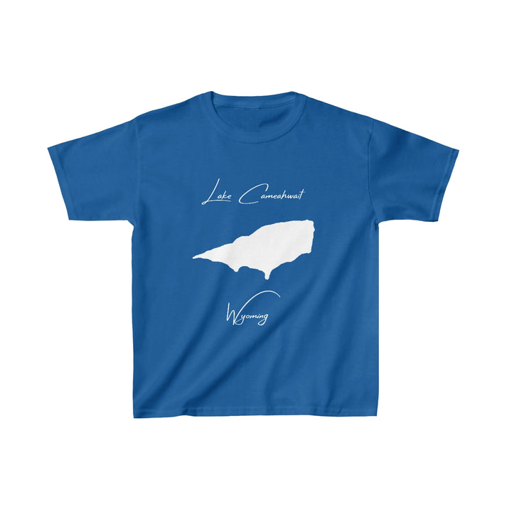 Wyoming  Lake  Cameahwait  Youth  T-shirt  front  position  view  from  front  royal.webp