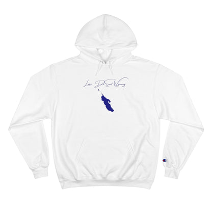 Wyoming  Lake  DeSmet  Hoodie  front  position  view  from  front  white.webp