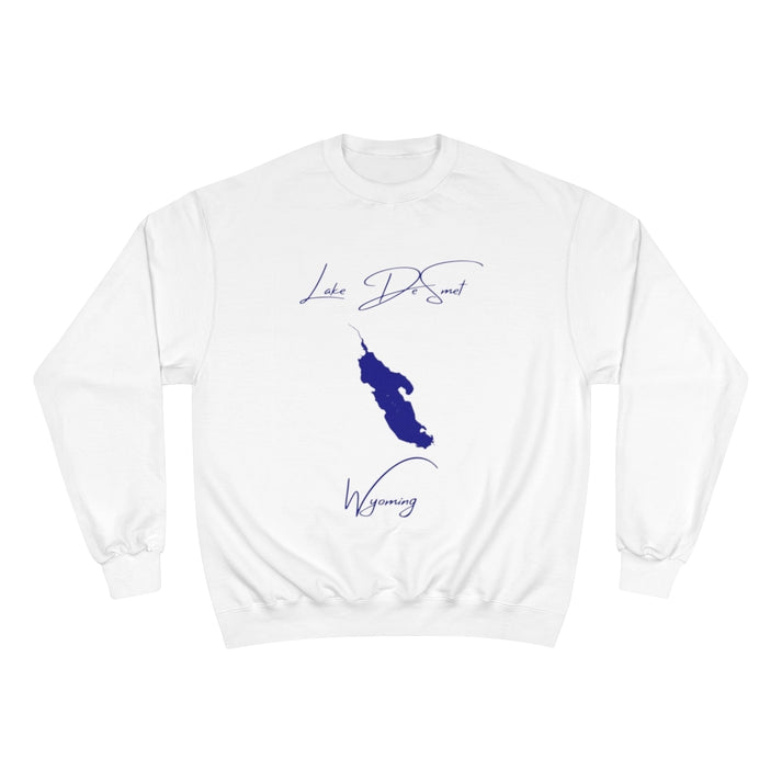 Wyoming  Lake  DeSmet  Sweatshirt  front  position  view  from  front  white.webp
