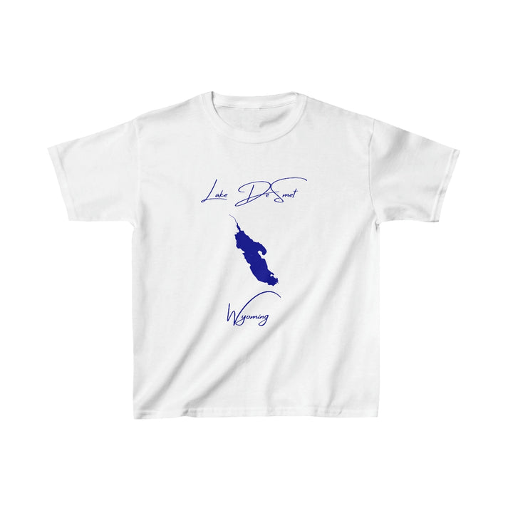 Wyoming  Lake  DeSmet  Youth  T-shirt  front  position  view  from  front  white.webp