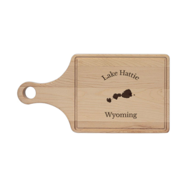 Wyoming  Lake  Hattie  Engraved  Cutting  Board  front  position  view  from  front  maple.webp