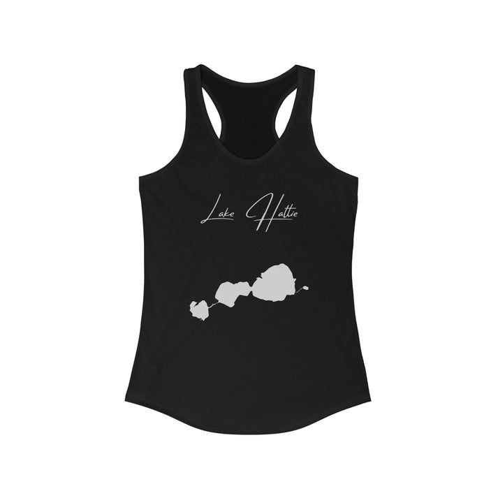 Wyoming  Lake  Hattie  Racerback-Tank  front  position  view  from  front  solid  black.webp