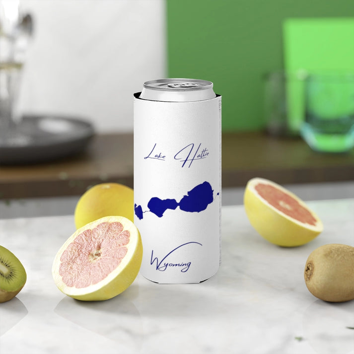 Wyoming  Lake  Hattie  Slim  Can  Koozie  front  position  view  from  context-2  white.webp