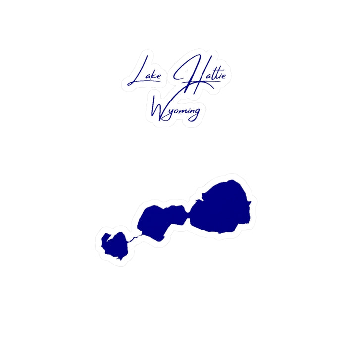Wyoming  Lake  Hattie  Vinyl  Decal  other  position  view  from  front  4  x  6.webp