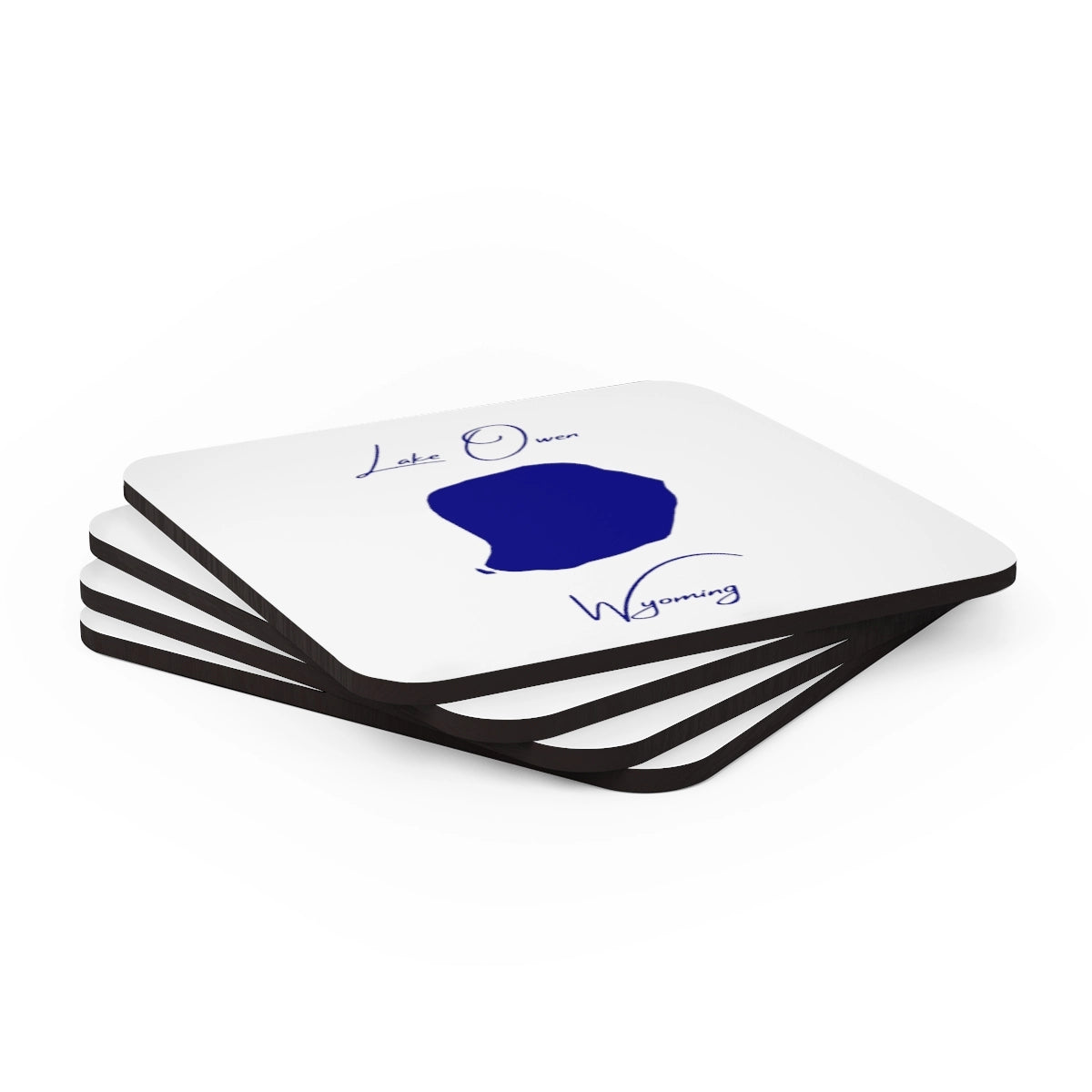 Wyoming  Lake  Owen  Coaster  Set  front  position  view  from  stacked  3.75  x  3.75.webp