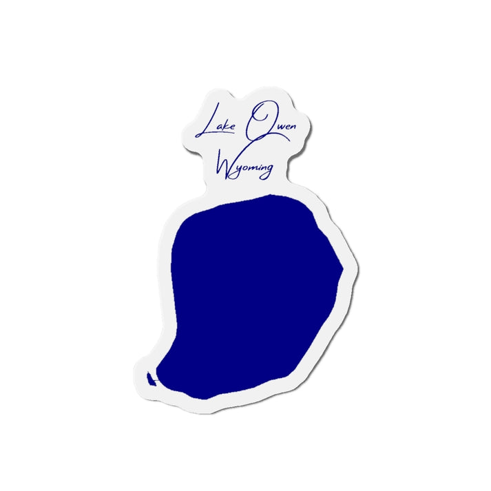 Wyoming  Lake  Owen  Die  Cut  Magnet  front  position  view  from  front  4  x  4.webp