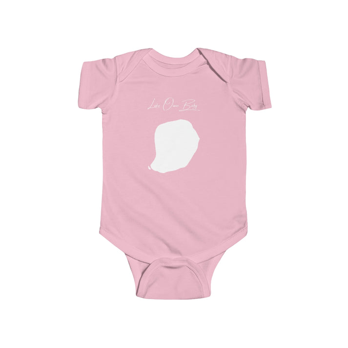 Wyoming  Lake  Owen  Onesie  front  position  view  from  front  pink.webp