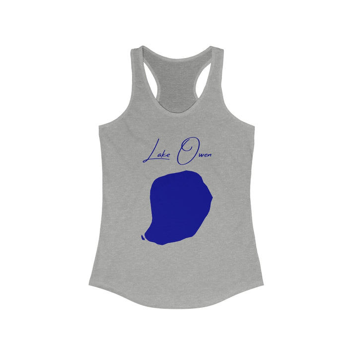 Wyoming  Lake  Owen  Racerback-Tank  front  position  view  from  front  heather  grey.webp