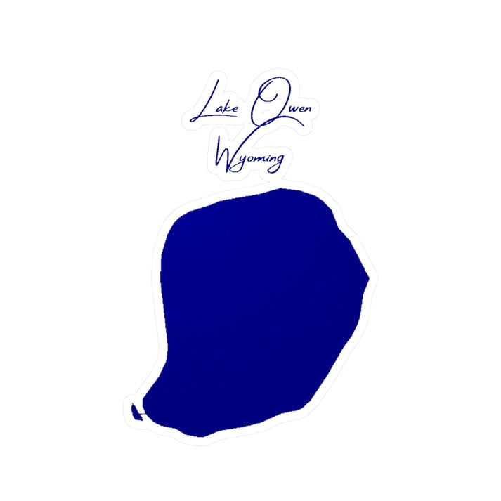 Wyoming  Lake  Owen  Vinyl  Decal  other  position  view  from  front  4  x  6.webp