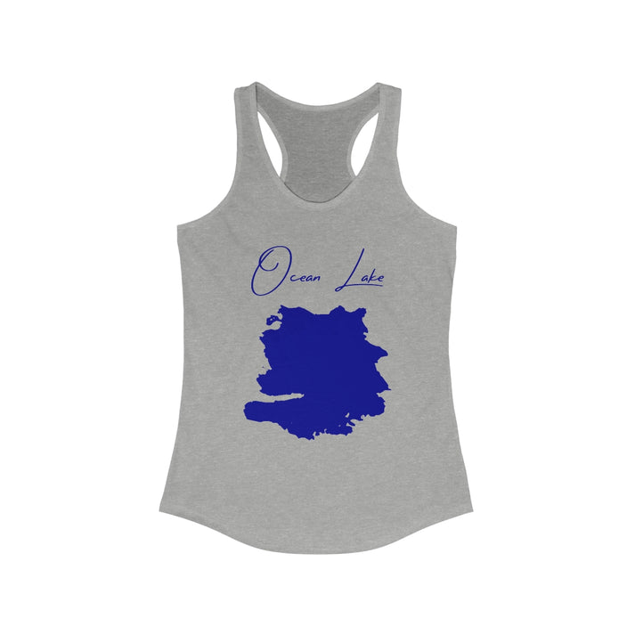 Wyoming  Ocean  Lake  Racerback-Tank  front  position  view  from  front  heather  grey.webp