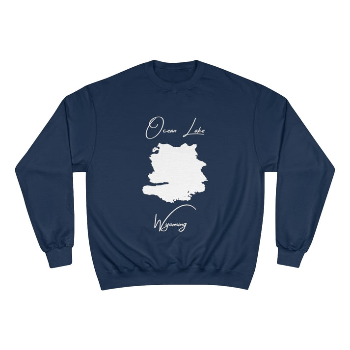 Wyoming  Ocean  Lake  Sweatshirt  front  position  view  from  front  navy.webp