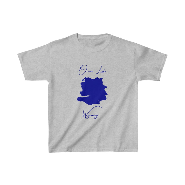Wyoming  Ocean  Lake  Youth  T-shirt  front  position  view  from  front  sport  grey.webp