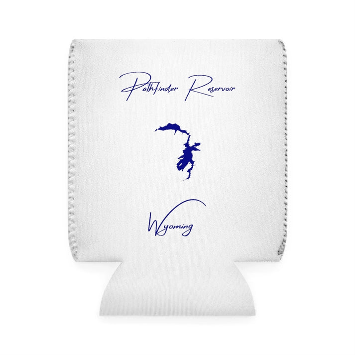 Wyoming  Pathfinder  Reservoir  Can  Koozie  front  position  view  from  front-1  white.webp