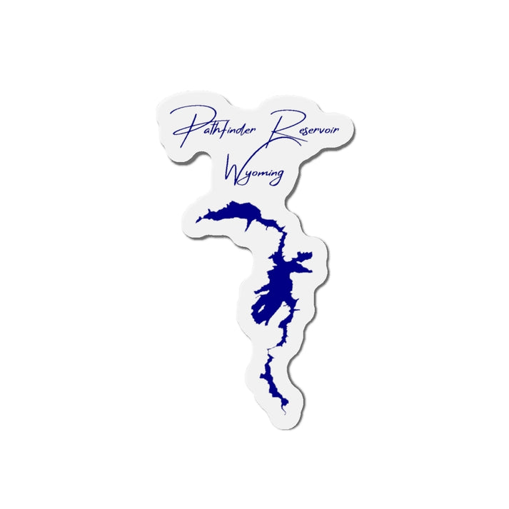 Wyoming  Pathfinder  Reservoir  Die  Cut  Magnet  front  position  view  from  front  4  x  4.webp