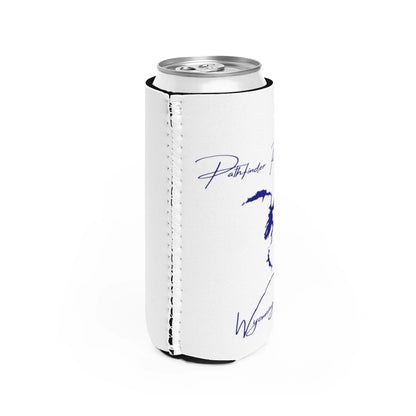 Wyoming  Pathfinder  Reservoir  Slim  Can  Koozie  all  position  view  from  right  white.webp