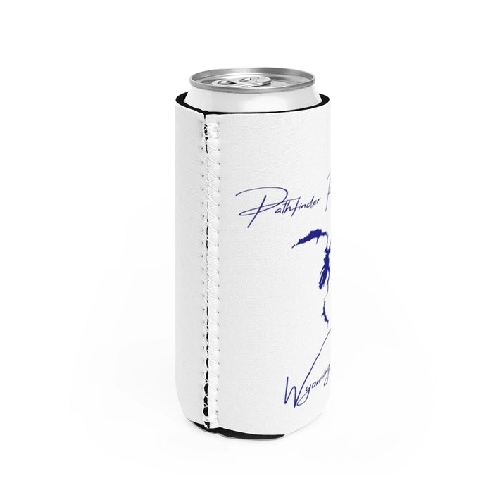 Wyoming  Pathfinder  Reservoir  Slim  Can  Koozie  all  position  view  from  right  white.webp
