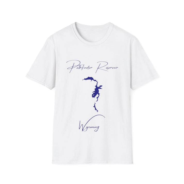Wyoming  Pathfinder  Reservoir  T-shirt  front  position  view  from  front  white.webp