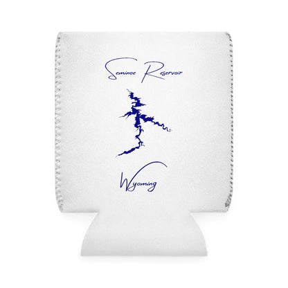 Wyoming  Seminoe  Reservoir  Can  Koozie  front  position  view  from  front-1  white.webp