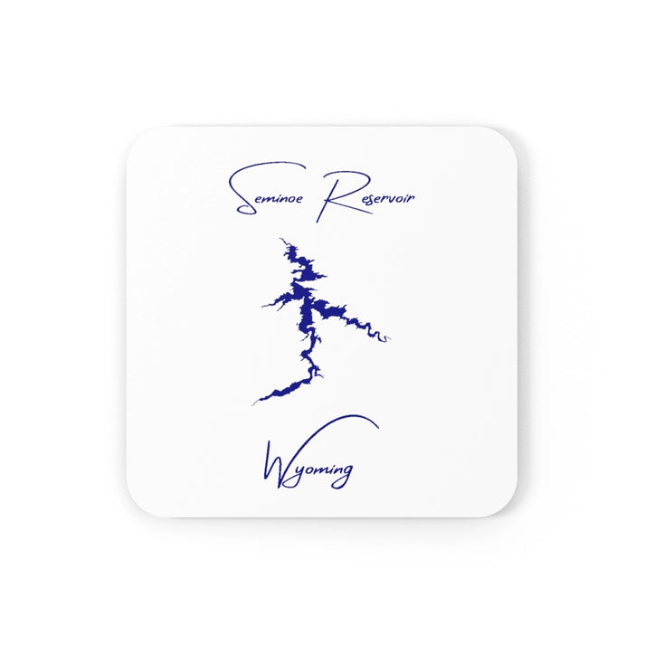 Wyoming  Seminoe  Reservoir  Coaster  Set  front  position  view  from  front  3.75  x  3.75.webp