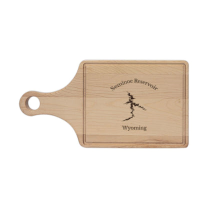Wyoming  Seminoe  Reservoir  Engraved  Cutting  Board  front  position  view  from  front  maple.webp