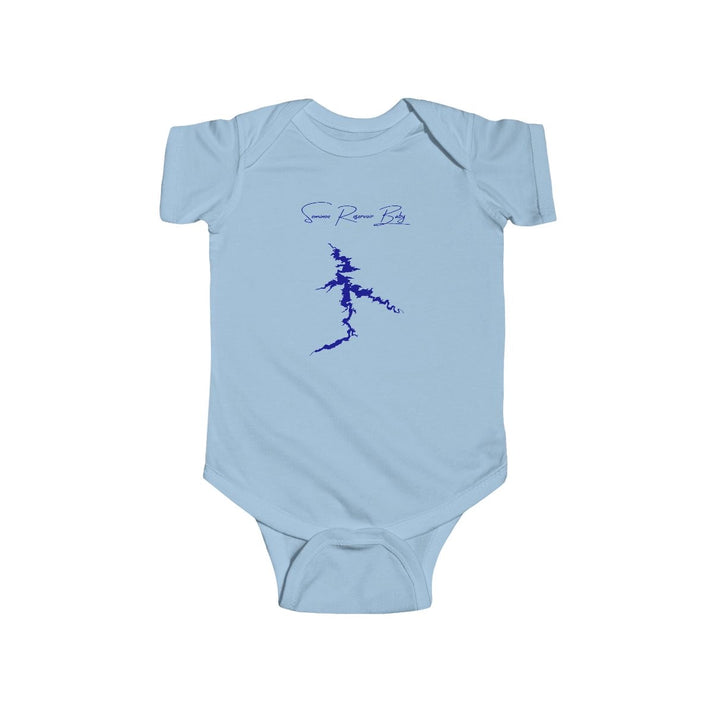 Wyoming  Seminoe  Reservoir  Onesie  front  position  view  from  front  light  blue.webp