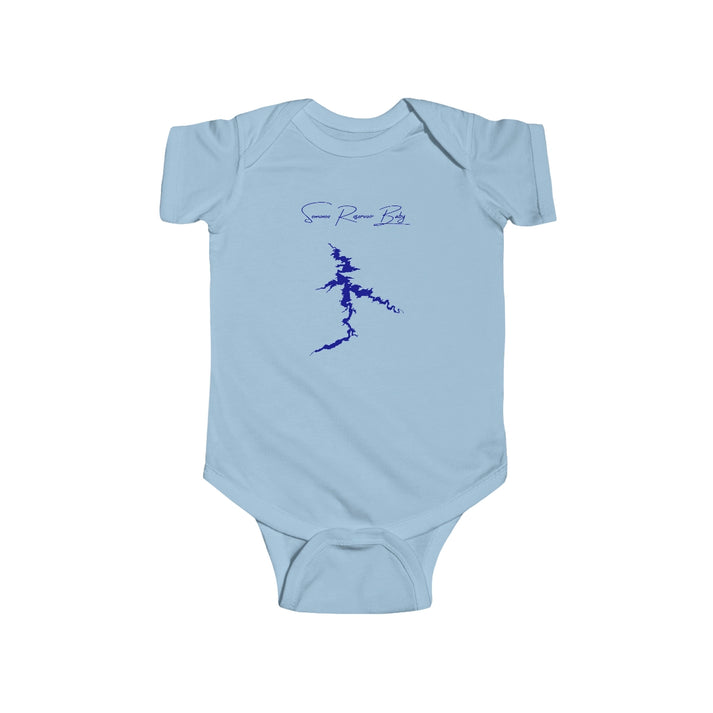 Wyoming  Seminoe  Reservoir  Onesie  front  position  view  from  front  light  blue.webp
