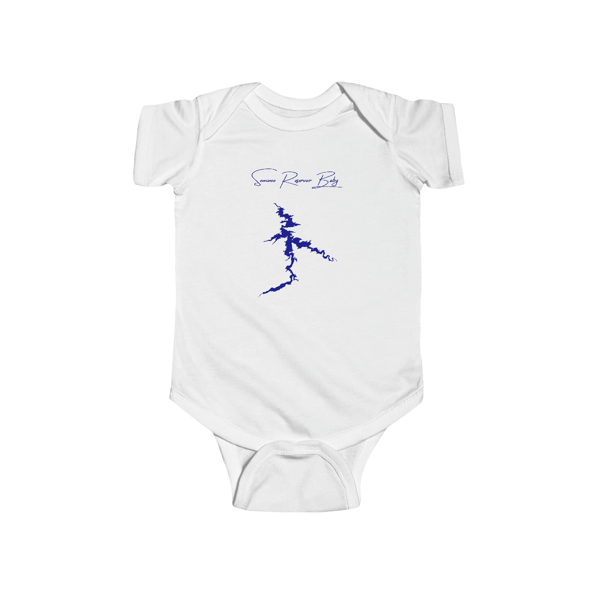 Wyoming  Seminoe  Reservoir  Onesie  front  position  view  from  front  white.webp