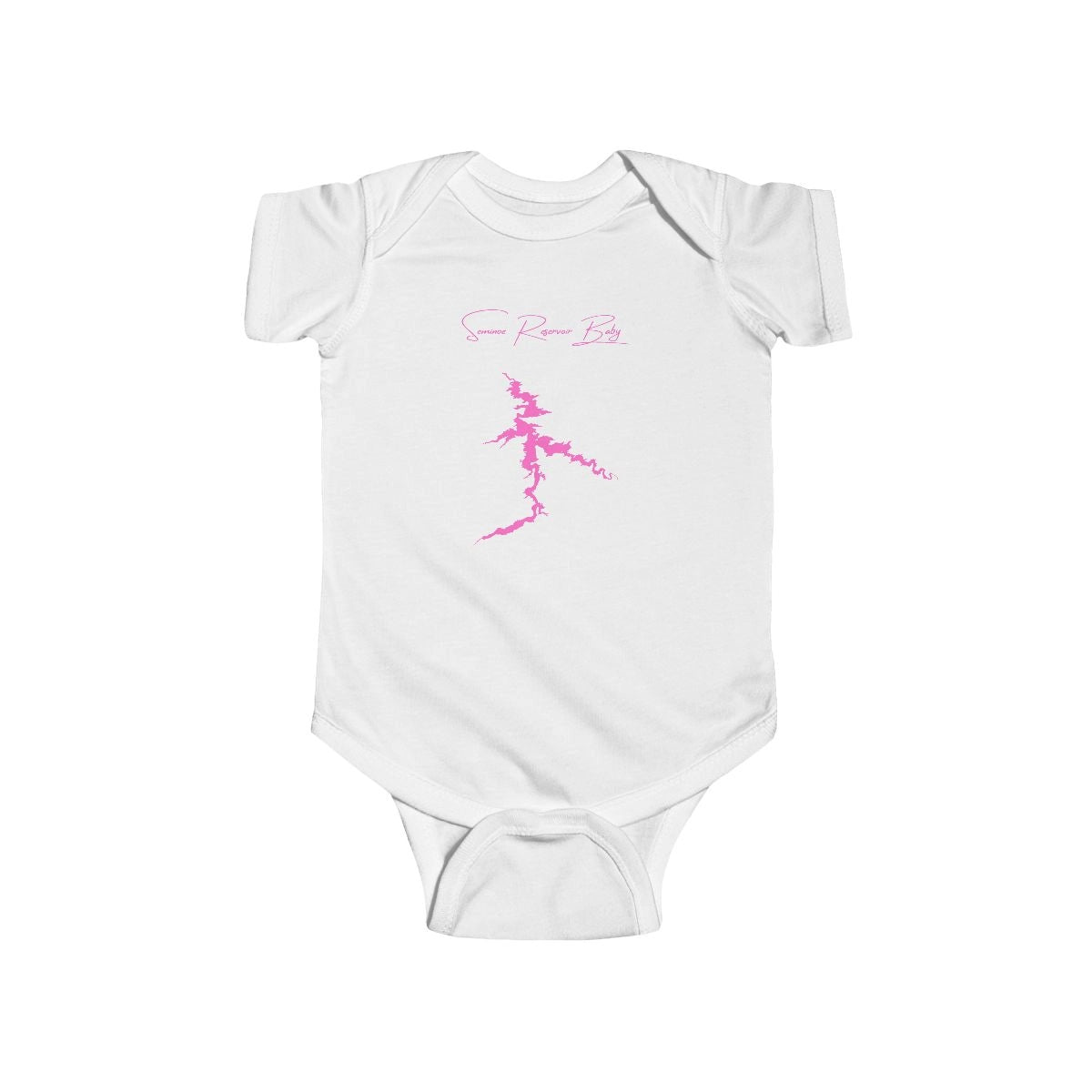 Wyoming  Seminoe  Reservoir  Onesie  front  position  view  from  front  white.webp