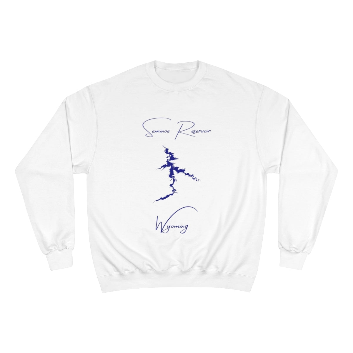 Wyoming  Seminoe  Reservoir  Sweatshirt  front  position  view  from  front  white.webp