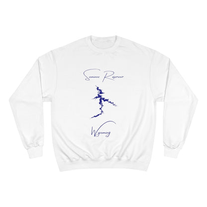 Wyoming  Seminoe  Reservoir  Sweatshirt  front  position  view  from  front  white.webp
