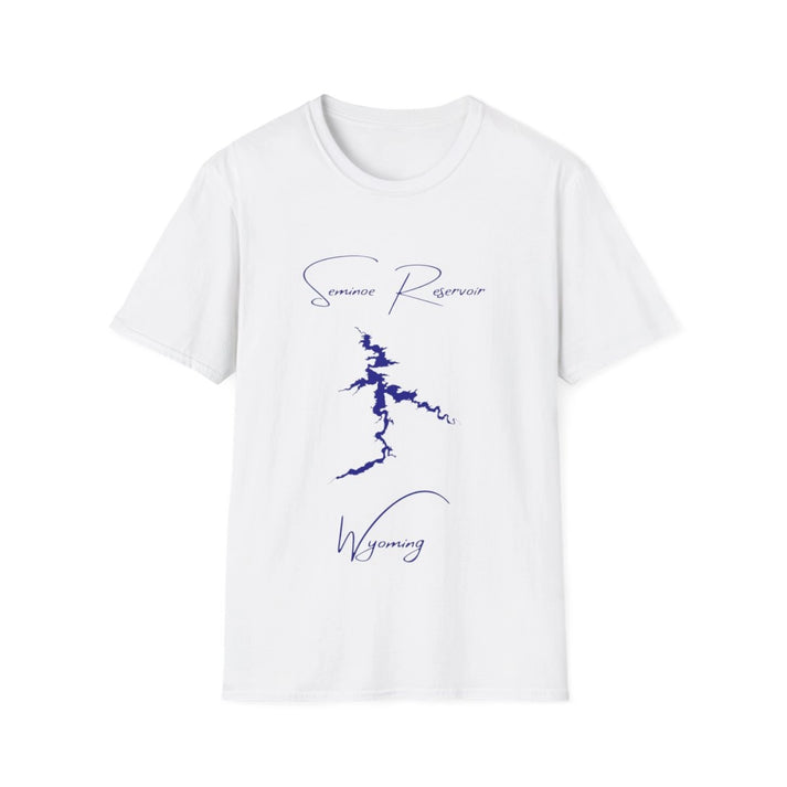 Wyoming  Seminoe  Reservoir  T-shirt  front  position  view  from  front  white.webp