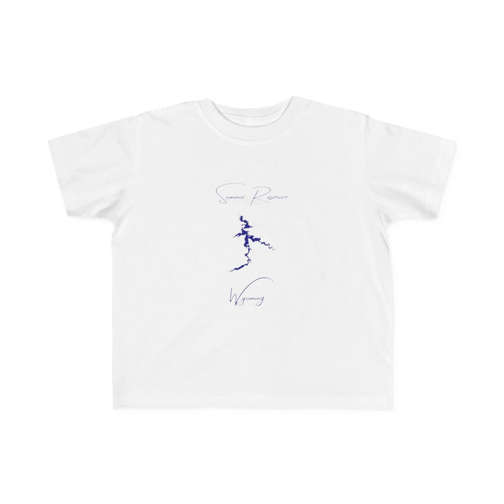 Wyoming  Seminoe  Reservoir  Toddler  T-shirt  front  position  view  from  front  white.webp