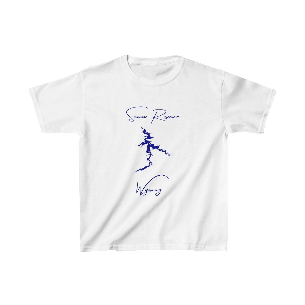 Wyoming  Seminoe  Reservoir  Youth  T-shirt  front  position  view  from  front  white.webp