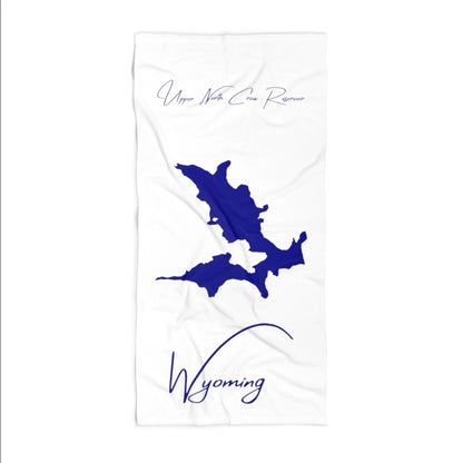 Wyoming  Upper  North  Crow  Reservoir  Beach  Towel  front  position  view  from  front  36  x  72.webp