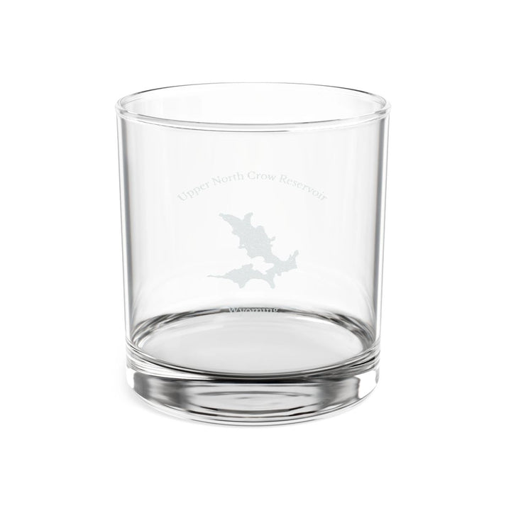 Wyoming  Upper  North  Crow  Reservoir  Engraved  Whiskey  Glass  other  position  view  from  front  10.5oz.webp