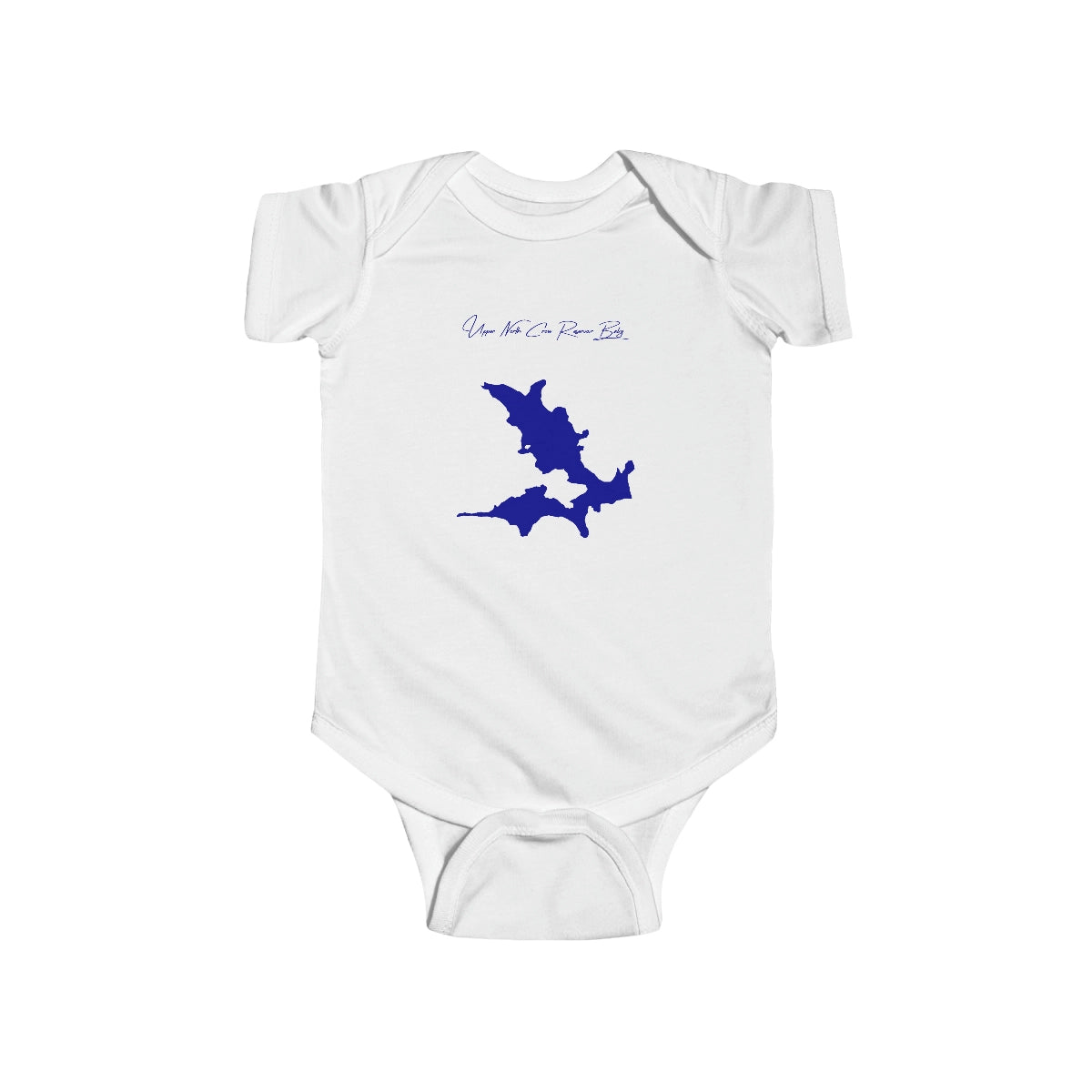 Wyoming  Upper  North  Crow  Reservoir  Onesie  front  position  view  from  front  white.webp