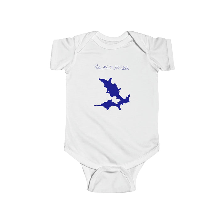 Wyoming  Upper  North  Crow  Reservoir  Onesie  front  position  view  from  front  white.webp