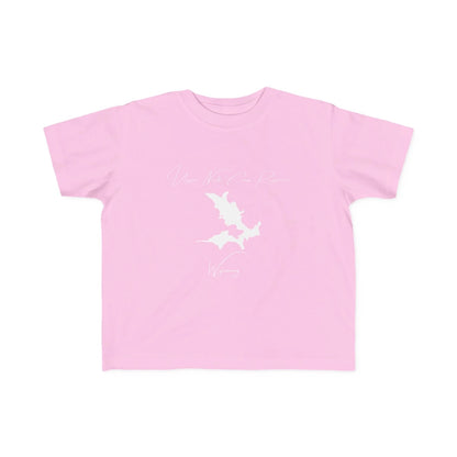 Wyoming  Upper  North  Crow  Reservoir  Toddler  T-shirt  front  position  view  from  front  pink.webp