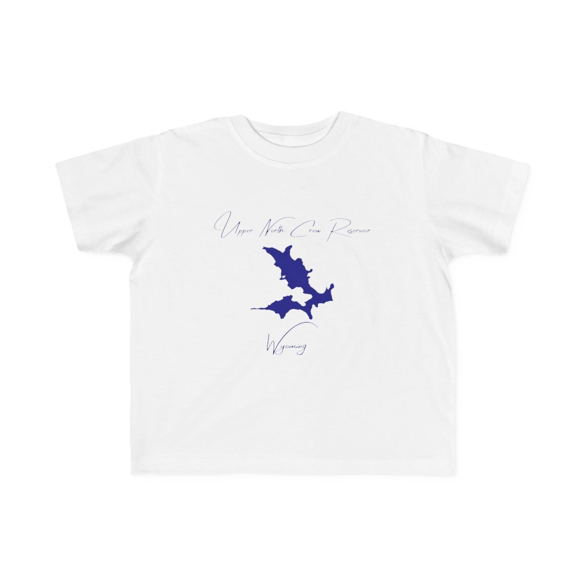 Wyoming  Upper  North  Crow  Reservoir  Toddler  T-shirt  front  position  view  from  front  white.webp