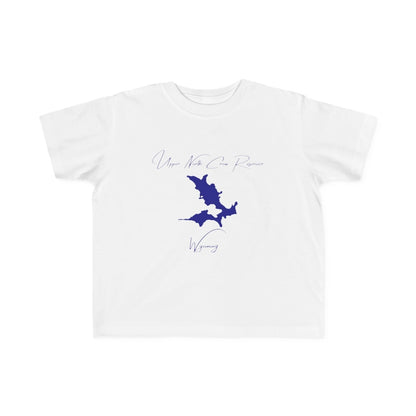 Wyoming  Upper  North  Crow  Reservoir  Toddler  T-shirt  front  position  view  from  front  white.webp