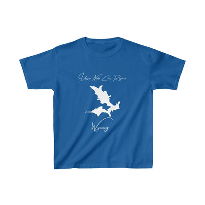 Wyoming  Upper  North  Crow  Reservoir  Youth  T-shirt  front  position  view  from  front  royal.webp