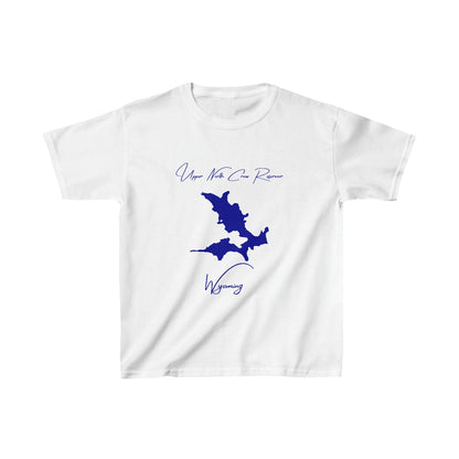 Wyoming  Upper  North  Crow  Reservoir  Youth  T-shirt  front  position  view  from  front  white.webp